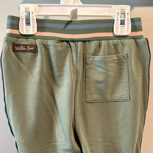 Matilda Jane size 4 Norah Green Striped Panel Jogger - Picture 9 of 12